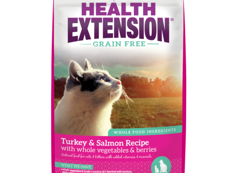 Health Extension Grain Free Salmon and Turkey Dry Cat Food For Discount