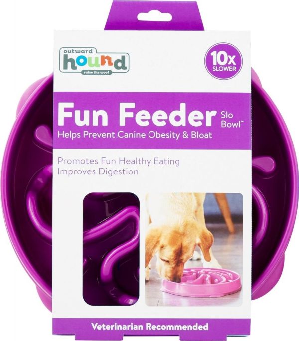 Outward Hound Dog Games Slo Bowl Slow Feeders Flower Design Dog Bowl Online Hot Sale