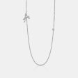 Diamond Cursive Initial Necklace with Diamond Bezel For Cheap