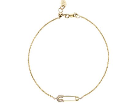 Diamond Safety Pin Bracelet For Cheap