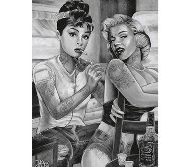 010 DISPLAY - Audrey and Marilyn Tattoo Poster 24x36 PE Discount