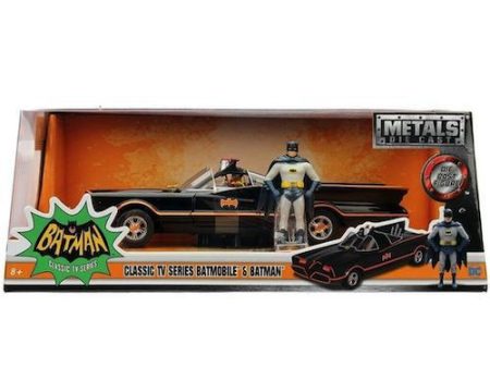 Classic TV Series Batmobile with Batman and Robin 1 24 Diecast Discount