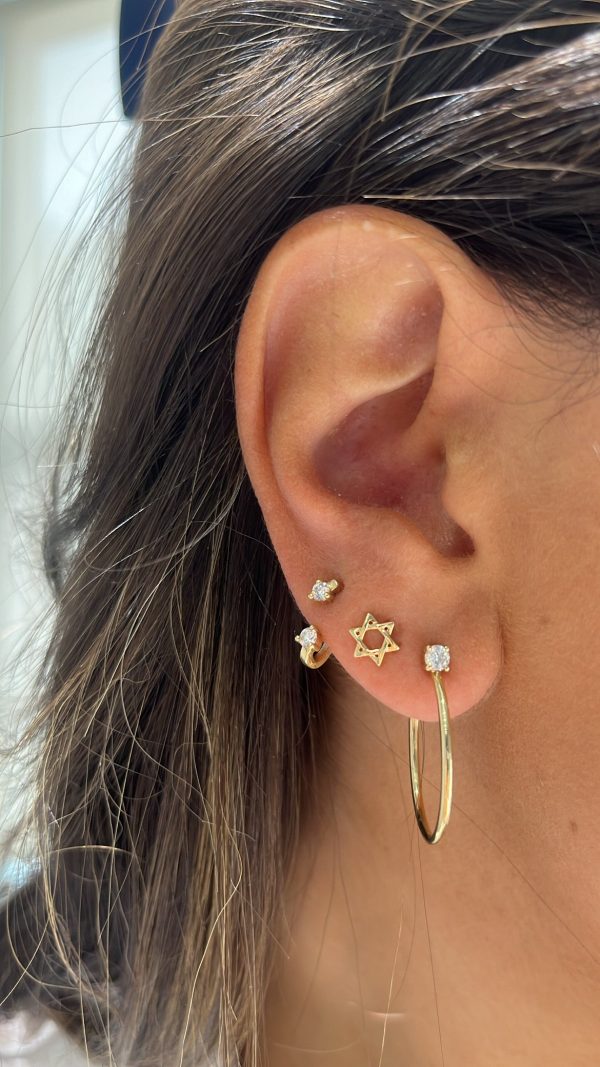 Star Of David Studs Hot on Sale