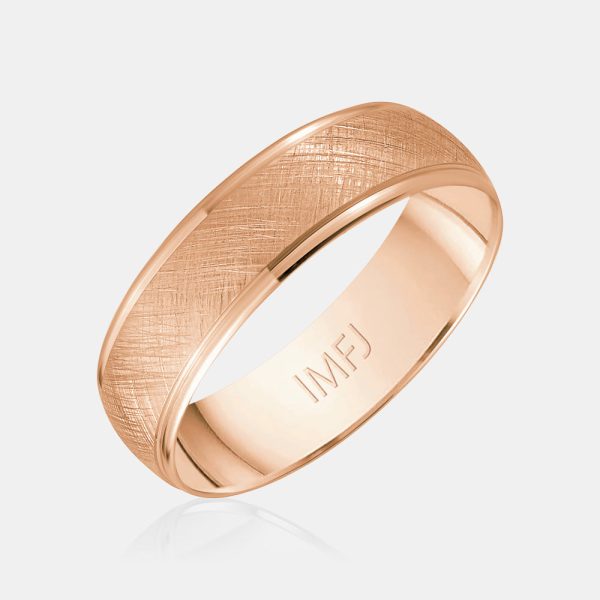 10K Satin Finish Wedding Band For Discount