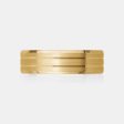 14K Matte Finish Double Line Wedding Band Online now