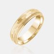 14K Hexagonal Milgrain Edge Wedding Band Sale