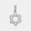 Mini Braided Star of David Charm Fashion