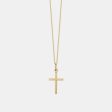 Textured Cross Necklace Online Hot Sale