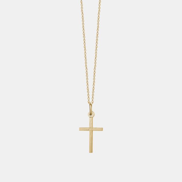 Textured Cross Necklace Online Hot Sale