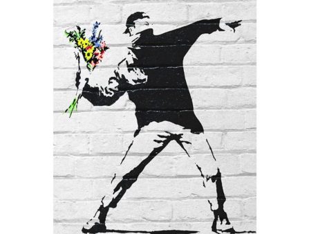 014 DISPLAY - Bansky Flower Bomber Poster 24x36 PE Online now