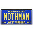 MOTHMAN Metal Stamped Vanity License Plate on Sale