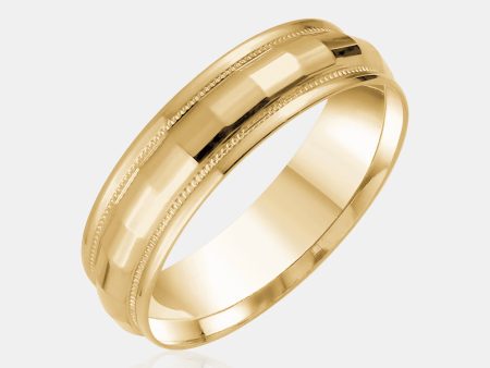 10K Reflector Wedding Band Online Hot Sale