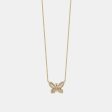 Diamond Baguette Butterfly Necklace on Sale