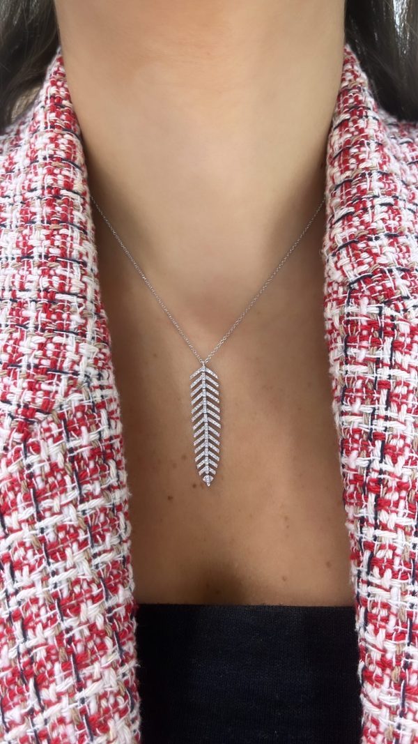 Dangling Leaf Statement Necklace Online Sale