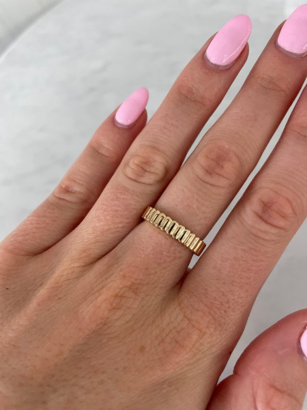 Stackable Fluted Ring Online Hot Sale