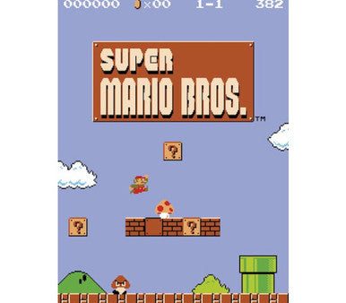 144 DISPLAY - Super Mario Level 1 Poster 24x36 PE For Sale