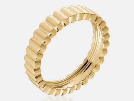 Stackable Fluted Ring Online Hot Sale