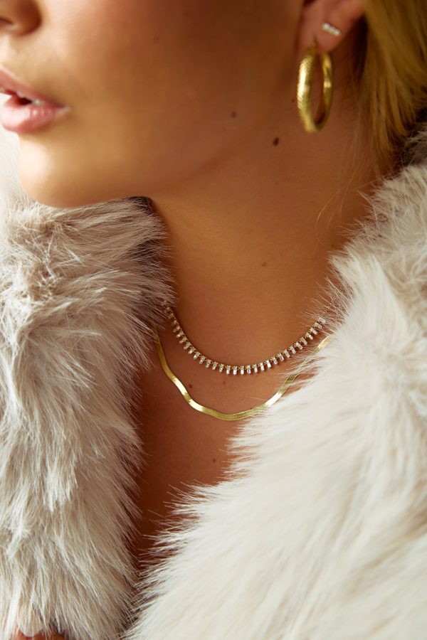 Mini Baguette Necklace Online now