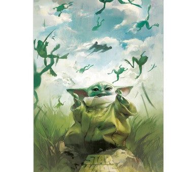 136 DISPLAY - Star Wars Grogu with Frogs Poster 24x36 PE Supply