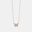 Diamond Baguette Butterfly Necklace on Sale