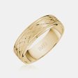 18K Diamond Shape Milgrain Edge Wedding Band Hot on Sale