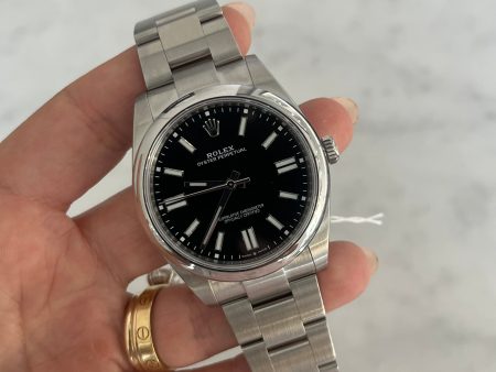 Rolex Oyster Perpetual Black Face 41MM 124300 Online Sale