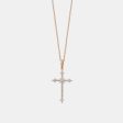 Diamond Arrow Cross Necklace Hot on Sale