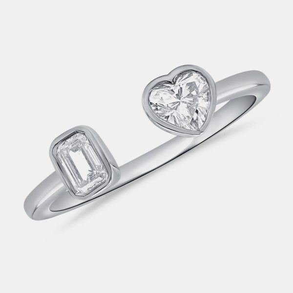 Multi Shape Diamond Bezel Ring Online Hot Sale