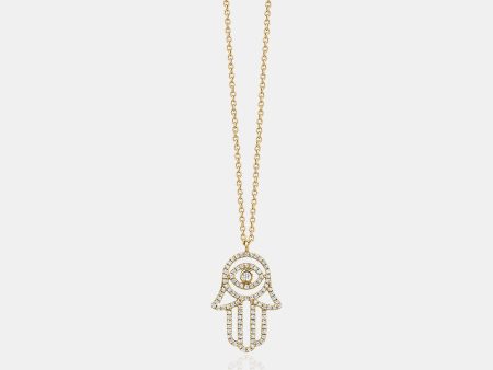 Diamond Hamsa Necklace Supply