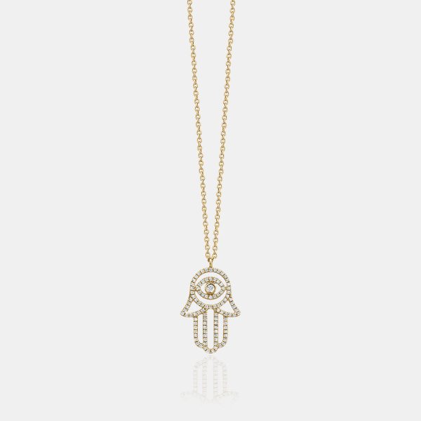 Diamond Hamsa Necklace Supply