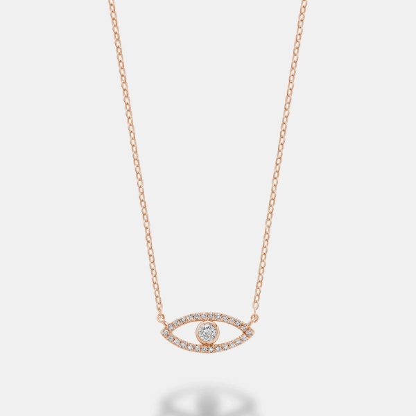 Pavé Evil Eye Necklace Online now