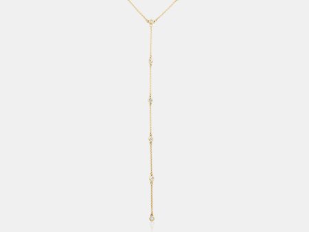 Lab Grown Diamond By the Yard Lariat Necklace Fashion