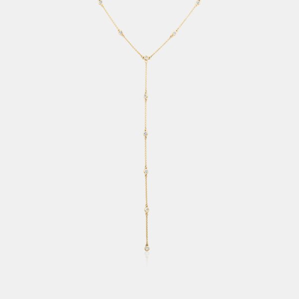 Lab Grown Diamond By the Yard Lariat Necklace Fashion