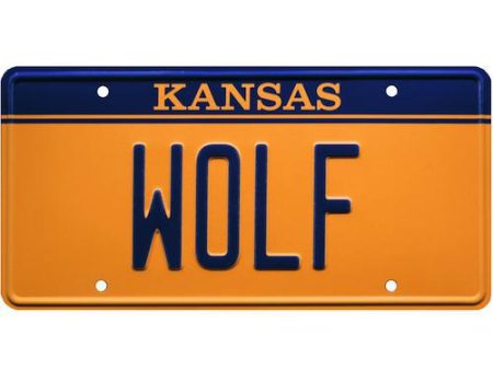 Planes, Trains, & Automobiles Doobby s Taxiola  WOLF  Metal Stamped Replica Prop License Plate Cheap