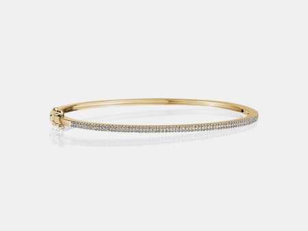 Double Row Diamond Bangle Cheap