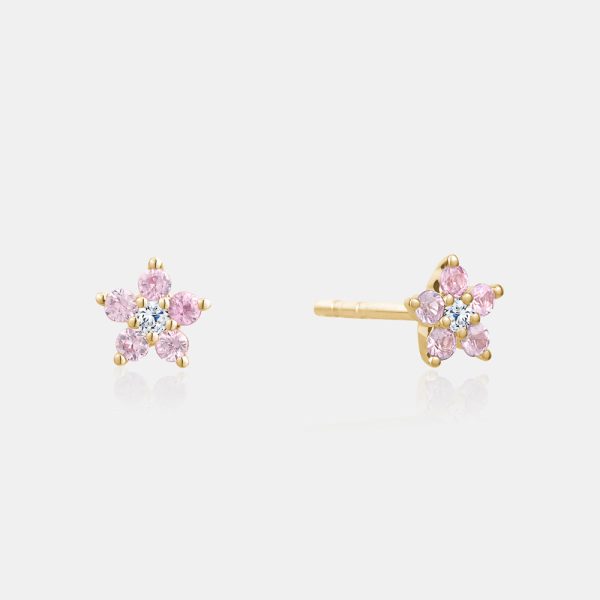 Gemstone Bloom Studs Discount