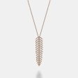 Dangling Leaf Statement Necklace Online Sale