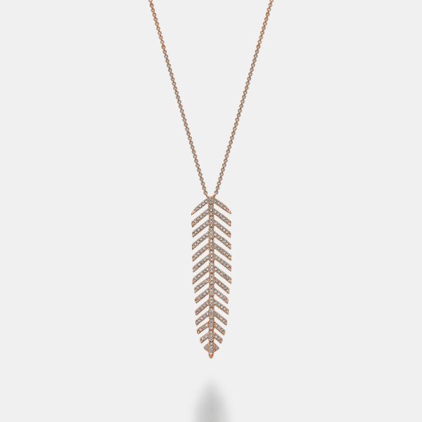 Dangling Leaf Statement Necklace Online Sale