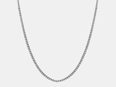 0.03ct Half Way Diamond Tennis Necklace Hot on Sale