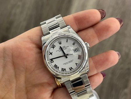 Rolex Datejust Oyster Bracelet White Roman Numeral Dial 126200 Discount