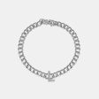 Mini Diamond Initial Link Bracelet Fashion