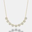 Martini Cup Halo Diamond Necklace Fashion