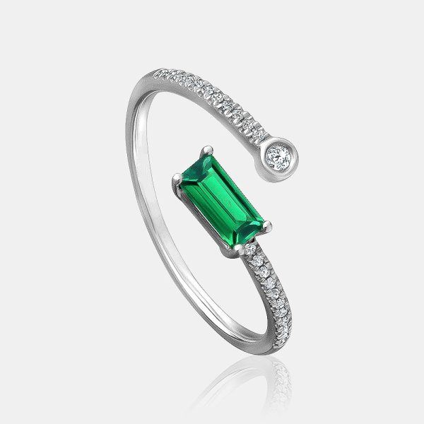 Gemstone Diamond Wrap Ring For Cheap