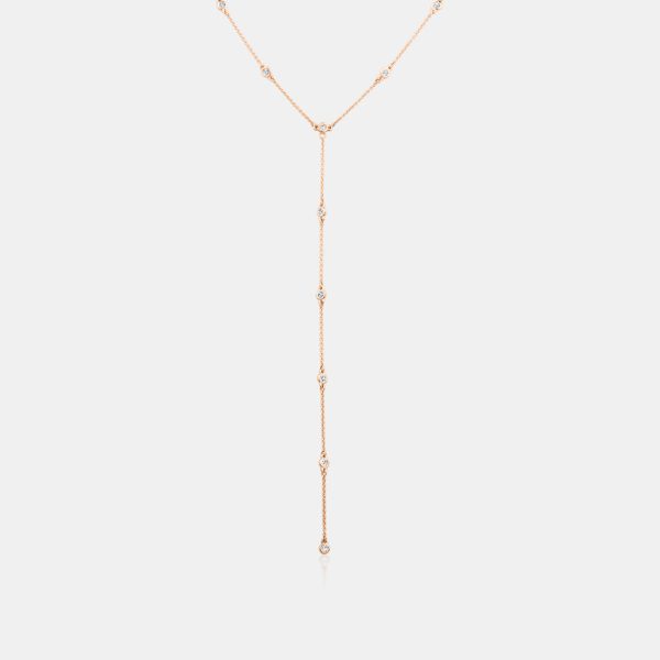 Lab Grown Diamond By the Yard Lariat Necklace Fashion