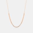 Graduated Bezel Set Diamond Necklace Online