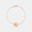 Personalized Initial Gold Disc Bracelet For Cheap