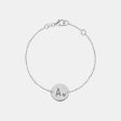 Personalized Initial Gold Disc Bracelet For Cheap