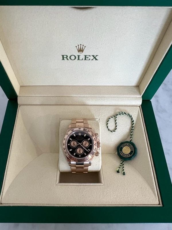 Rolex Daytona Rose Gold Black Dial 116505 For Cheap