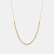 Graduated Bezel Set Diamond Necklace Online