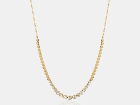 Graduated Bezel Set Diamond Necklace Online